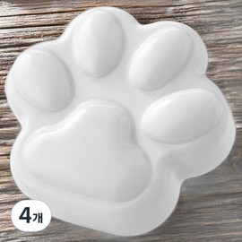 Foot skin care with cat paw peeling, foot callus removal, dead skin cells on the soles of the feet, foot grinder white, 4 pieces per pack, 84g / 고양이 발피로 발피부관리 발각질제거 발바닥 각질 굳은살 제거 발 그라인더 화이트 4개 1개입 84g
