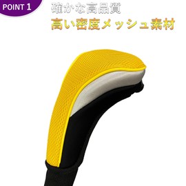 Headcover Set Driver Utility Fairway Wood DR FW UT Cover Net Set of 4 7 Colors with Rotating Counts (4 Piece Set (DR, 2 FW, UT), Blue)