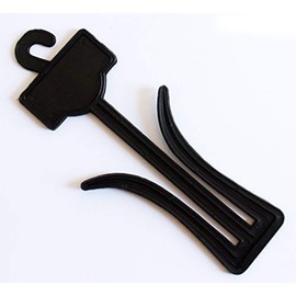 HAND ® HBS01 Plastic Black Shoe Slipper Display Hangers Drying Hooks - Pack of 10