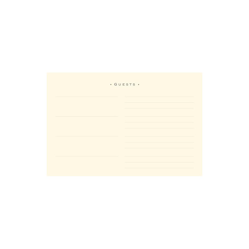 Classic Black Guest Book (Organizer)