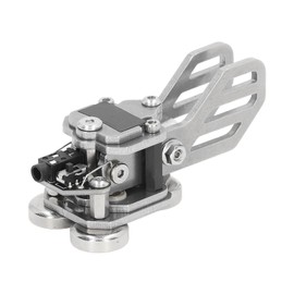 Mini CW Key Automatic Morse, Double Paddle Morse Code Keyer Shortwave Radio Morse Telegraph Key, Stainless Steel Automatic Morse Code Transmitter Key, 3 NdFeB Magnets Base