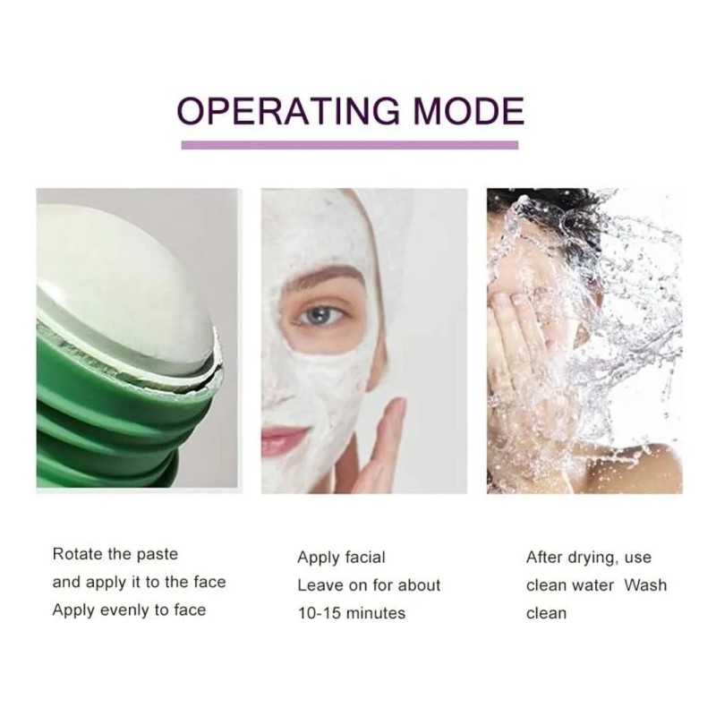 Green Mask Stick Barras De Mascarilla Verde Para Rostro,