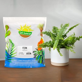 Fern Plant Potting Soil Mix (8 Quarts), Custom Hand Blended Mixture for Indoor/Outdoor Container Gardening