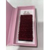 Unbranded individual eyelashes extensions Red Glitter 0.07 C Mix New