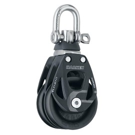 Harken 60mm Double Aluminum Element Block w/Swivel