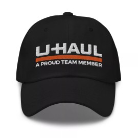 Smart Faktory U-Haul A Proud Team Member Embroidered Baseball Cap Dad Hat - White