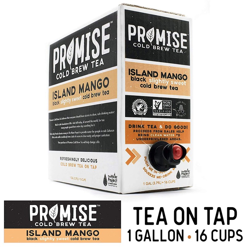 Promise Beverages Slightly Sweet Island Mango Cold Brew Tea On