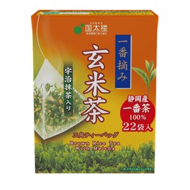 Kunitaro Brown Rice Tea with Matcha Tea Bag (22 Pcs) 39.6g