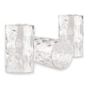 Anmire 3 Pack Clear Water Ripple Glass Shade, Cylinder Light