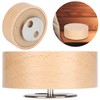 Music Box Round Base Wooden Rotation Stand Musical Case Exquisite