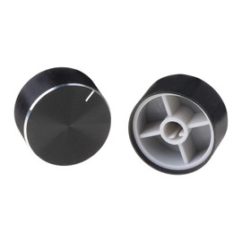 Buwei 2 x 25 x 13 mm D-Axis Rotary Potentiometer Button Encoder Volume Control for Speaker Amplifier Audio HiFi