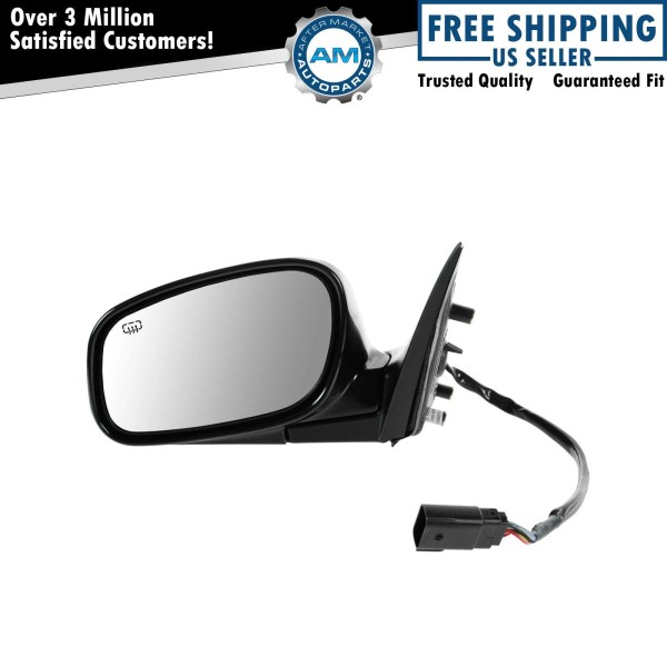 AM Autoparts Power Heated Memory Side Mirror LH Left for
