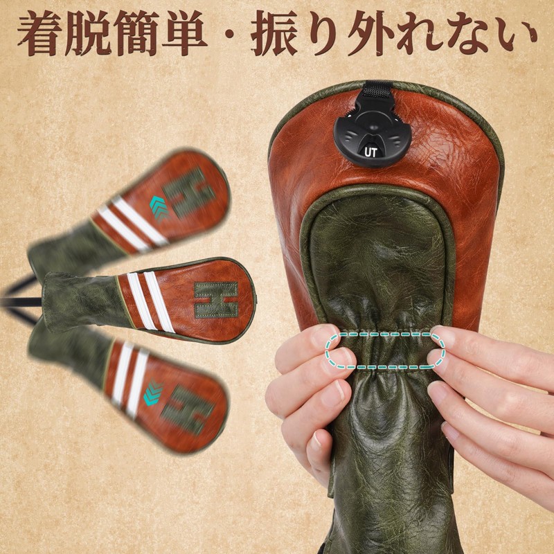 Golf Headcover Utility Cover for UT Classic Golf Cover Wood