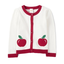 Gymboree,and Toddler Long Sleeve Cardigan Sweaters,Apple - School,12