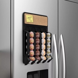 Escanver Porta 20 Capsulas Café K Cup Organizador Refrigerador Pared