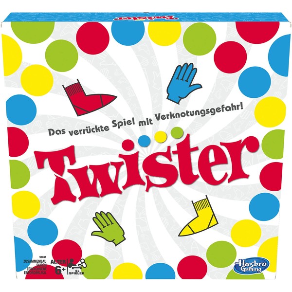 Hasbro Parties for Families and Children, Twister from 6 Years and Older, Classic Indoor and Outdoor Game, Colour, 98831398