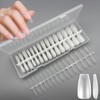 CHARMIX Medium Oval 360 Pcs Large Capacity Nail Tips, False