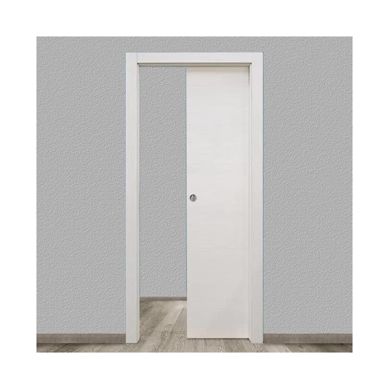 bricoleva.it Sliding Door Lock Set Round Rosette with Key Handle