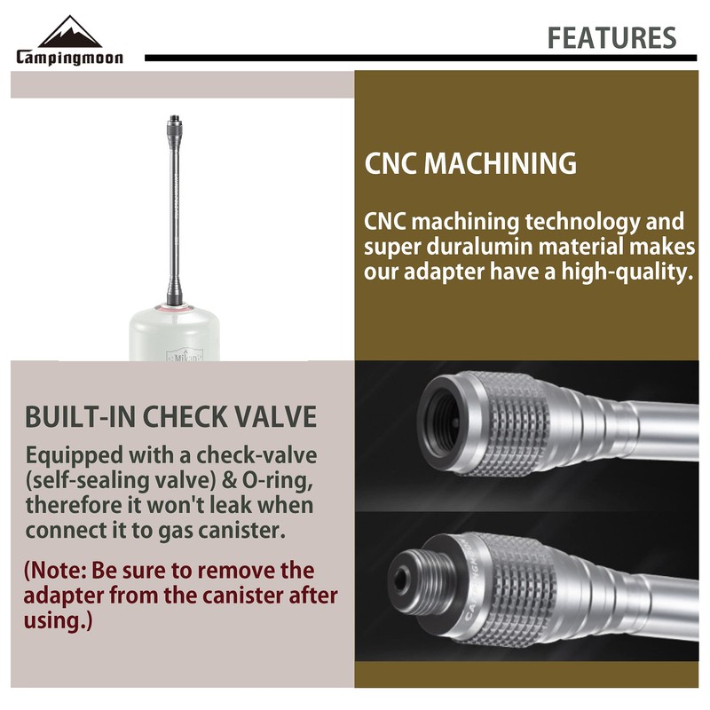 CAMPINGMOON 9'' Length Extension Pole Rod for Camping Lantern Z26