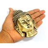 eSplanade Brass Buddha Face Wall Hanging Idol Statue Figurine Murti