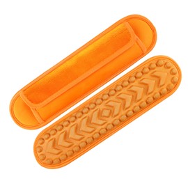 FIEIL 2 Pack Breathable Universal Shoulder Pad,Detachable Shoulder Strap Pad Pads Help Relieve Shoulder Pain(3D Air Cushion-Orange)