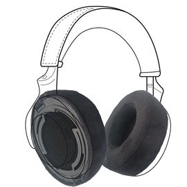 Dekoni Audio Replacement Earpads for Shure AONIC 50 Noise Cancelling Headphones (Choice Suede)