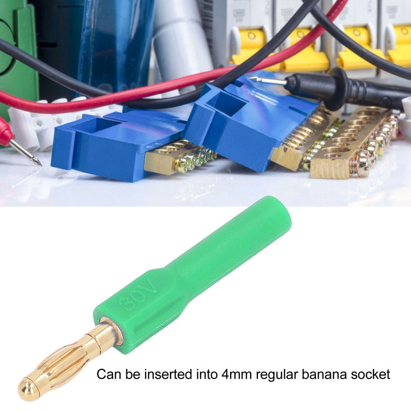 10Pcs Banana Plug 4.0mm Male to 2mm Female Connector 30V