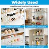 Pack of 4 Kitchen Organiser Shelves, Transparent Kitchen Cabinet Organiser,