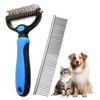 Undercoat Rake, Double Sided Deshedding Dematting Tool, Undercoat Rake Dog