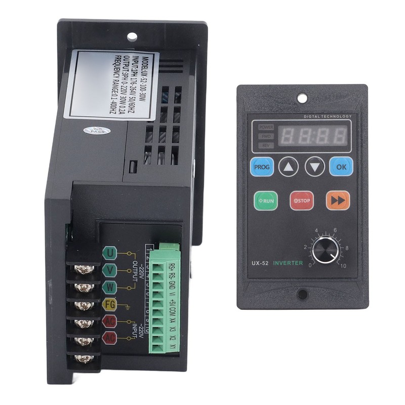 30W Frequency Converter LED Digital Mini Motor Inverter 1PH 176‑264V