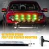 Xprite Amber Green LED Surface Mount Strobe Lights Kit, w/Control