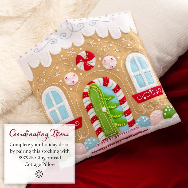 Bucilla, Gingerbread Cottage, Perfect for DIY Arts and Crafts Projects