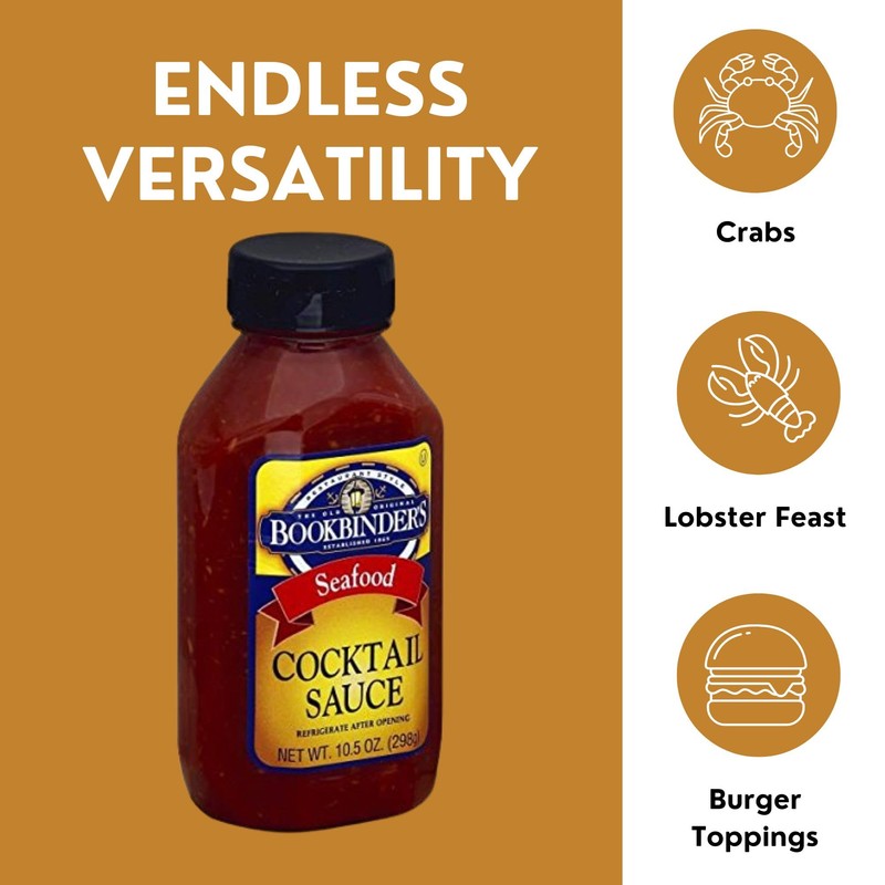 BOOKBINDERS SAUCE COCKTAIL, 10.5 OZ