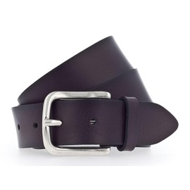 Vanzetti Women's Leather Belt Dark Purple 35 mm Leather Belt, Dark purple