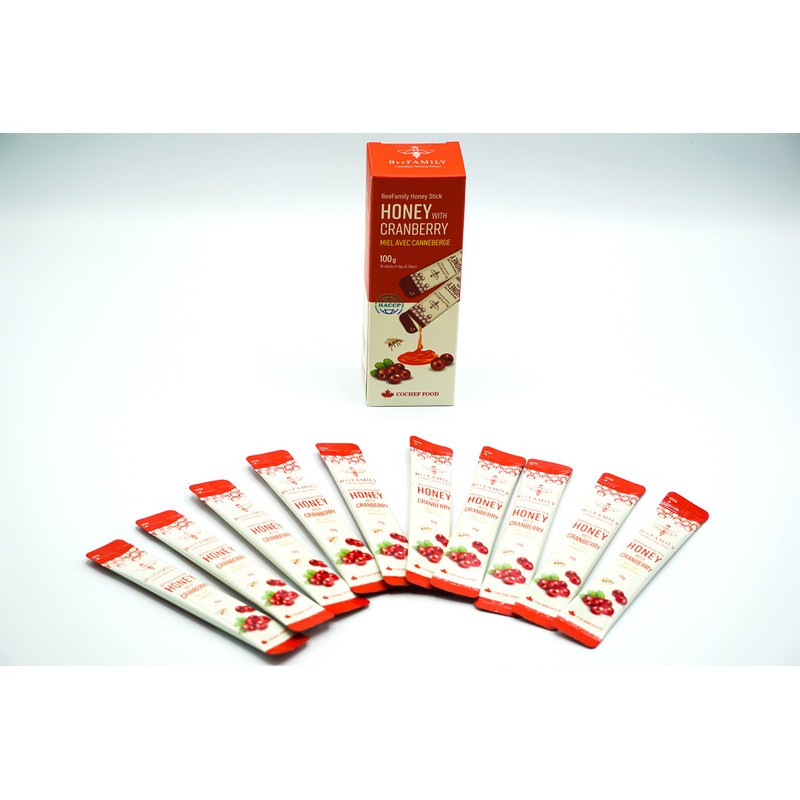 BeeFamily - Cranberry Honey Stick 100g