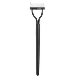 SUIOPPYUW Eyelash Brush Lash Comb Black Pink Arc Designed Premium Cosmetic Brushes Tool Stainless Steel Makeup Tools with Protective Shell