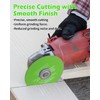 ZORUNNA 10 Pack Glass Cutting Disc for Angle Grinder, 4"
