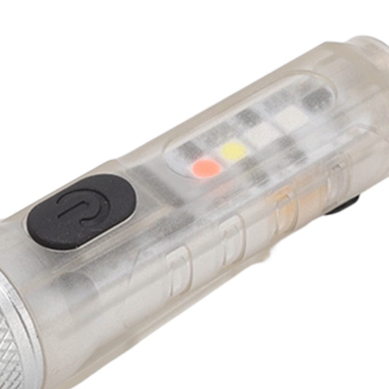 Asixxsix Mini Linterna LED, Luz Fuerte Mini Llavero Linterna USB