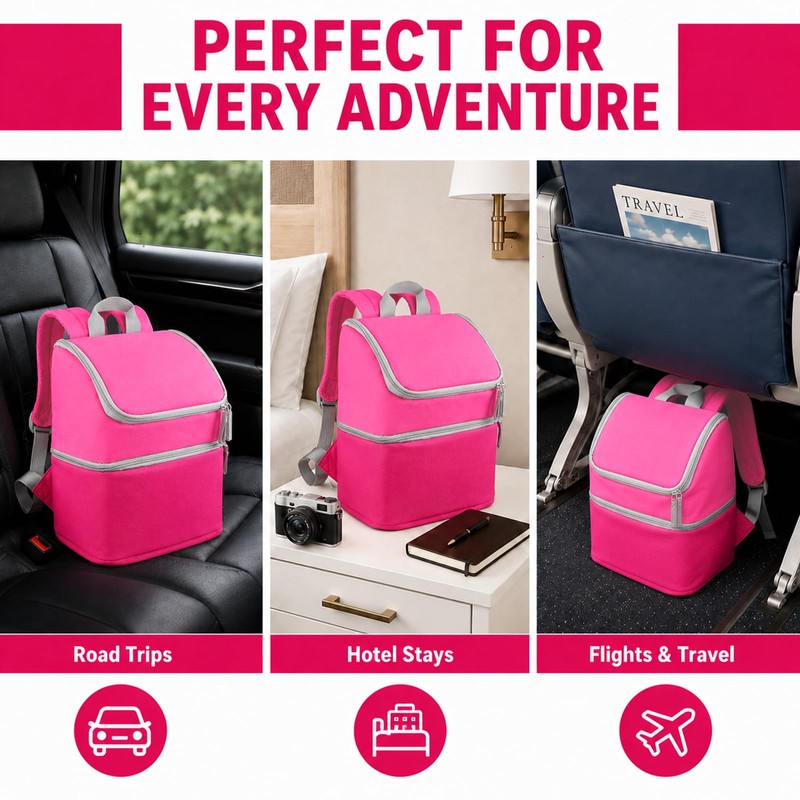 Carrying Case Backpack for Toniebox 1 & 2, 2-Layer, Holds