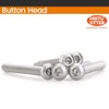 M3 x 6 mm, 100 tornillos de cabeza de botón,