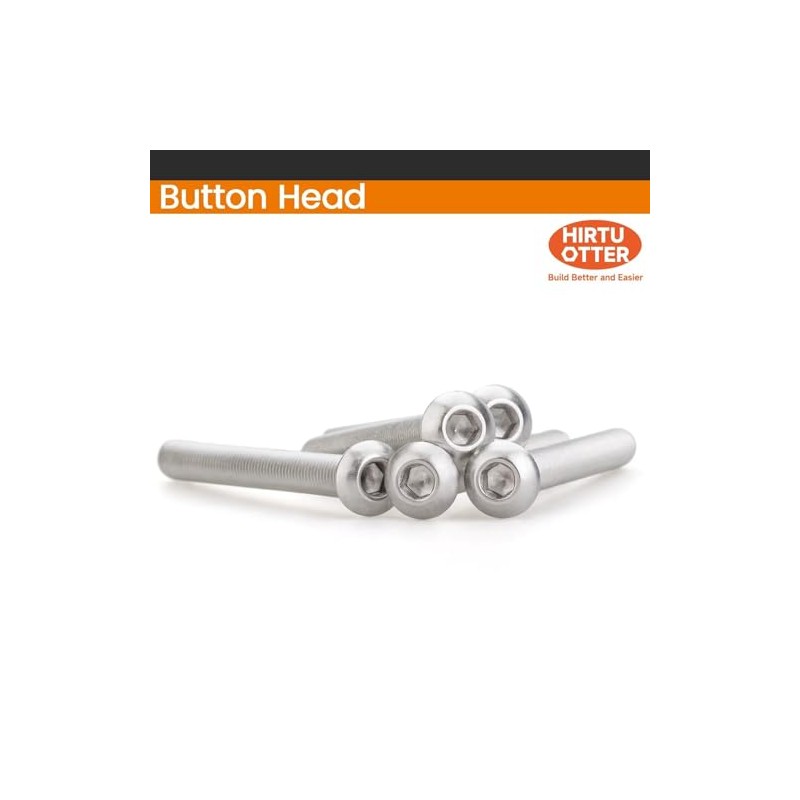 M3 x 6 mm, 100 tornillos de cabeza de botón,