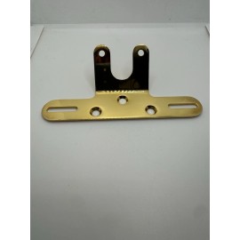 Ricky Bongos USA 24K GOLD Chopper Bobber Motorcycle License Plate Bracket & Tail Light Mount USA