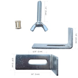 Sink Clips Kit, 4 Pack Undermount Sink Clips, Bathroom Basin Clips, Heavy Duty Sink Brackets