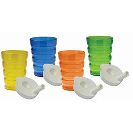 NRS Healthcare Easy Grip Beaker,200 ml, Pack of 4
