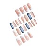 Square Press on Nails Long False Nails French Tip Fake