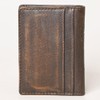 HILASON AMERICAN TANNER Genuine Leather Hand Burnished Bifold Wallet For