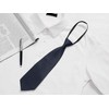 Allegra K One-Touch Necktie, 3.1 inches (8 cm), Solid Color,