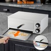 EliteEdge Commercial Countertop Pizza Oven,1100W Stainless Steel Electric Pizza Maker
