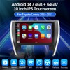 ESSGOO 10.1" Carplay Android 14 4+64G Car Stereo GPS AHD