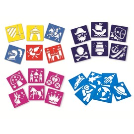 Washable Plastic Stencils | Fantasy Pack | 24 Stencils Included! | 15cm x 14.5cm